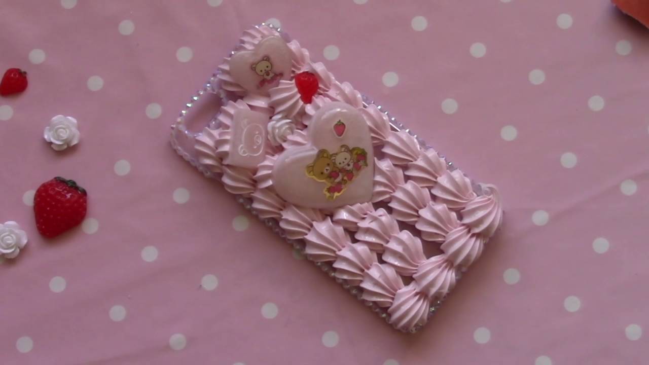 Watch Me Decoden! Strawberries and Cream Rilakkuma iPhone 6 Case