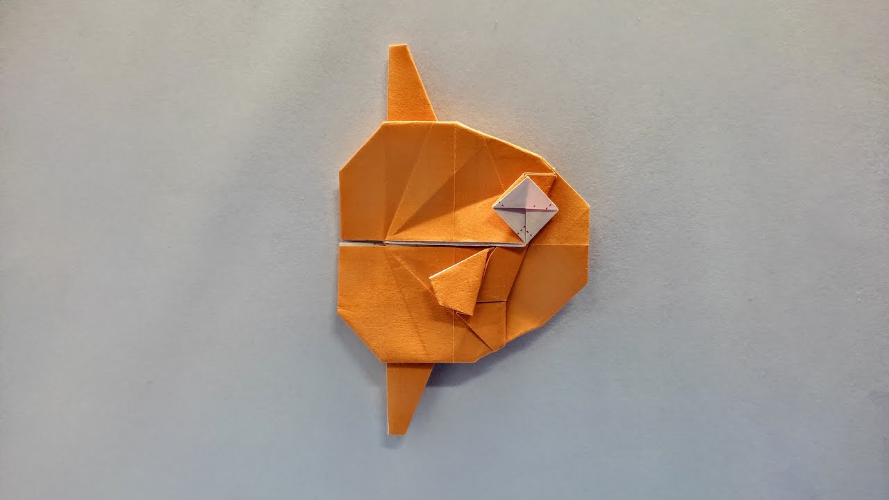 Origami Sunfish Easy | How To Make An Origami Sunfish Easy | Origami Tutorial