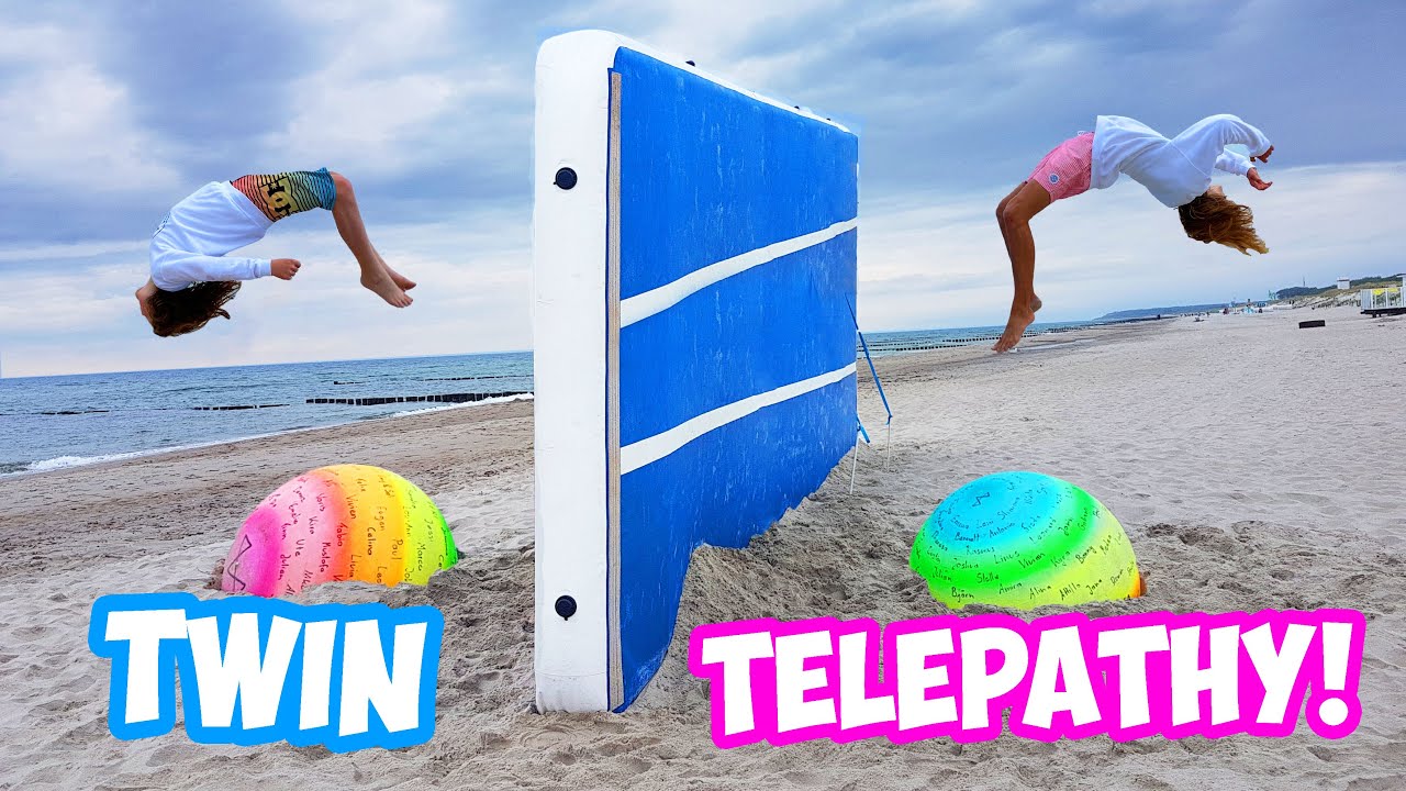 Twin Telepathy GYMNASTIKBALL CHALLENGE!