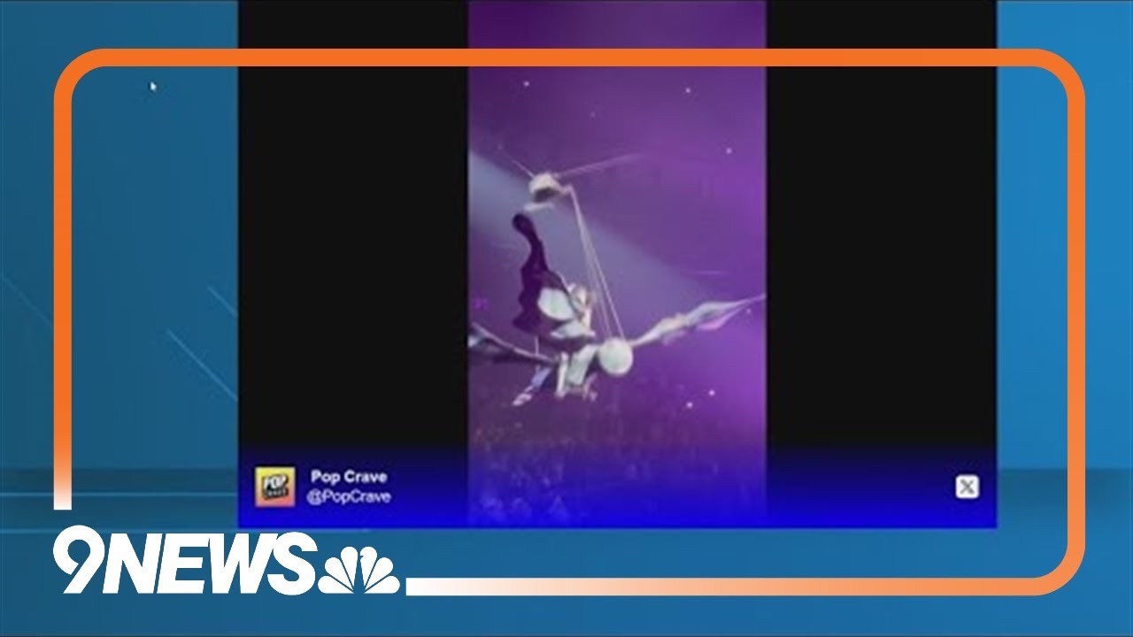 Katy Perry nearly falls off flying prop after concert mishap