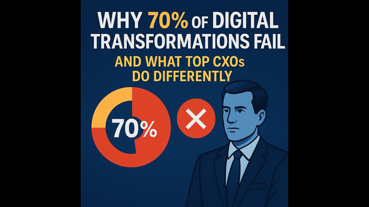 Why 70 of Digital Transformations Fail And What Top CXOs Do Differently