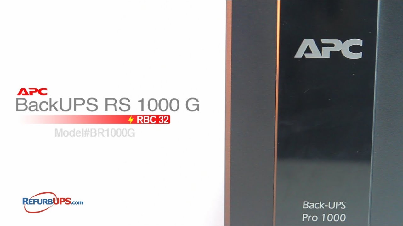 RBC123/124 Battery Replacement for APC BackUPS RS 1000G