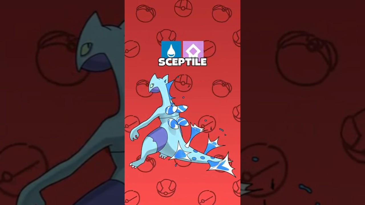 WATER TYPE SCEPTILE!? (What if the Hoenn Starters swapped types)
