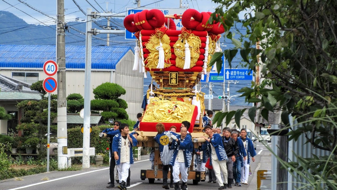 令和5年10月21日 花稲地区 三嶋神社祭礼 中林  先林  原南  本村太鼓台