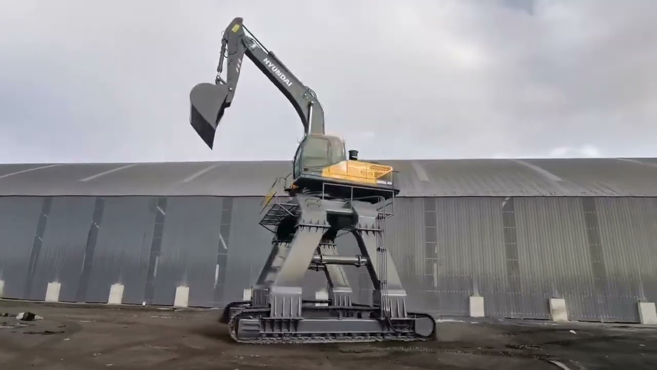 Hyundai Large Excavator with Gantry Frame