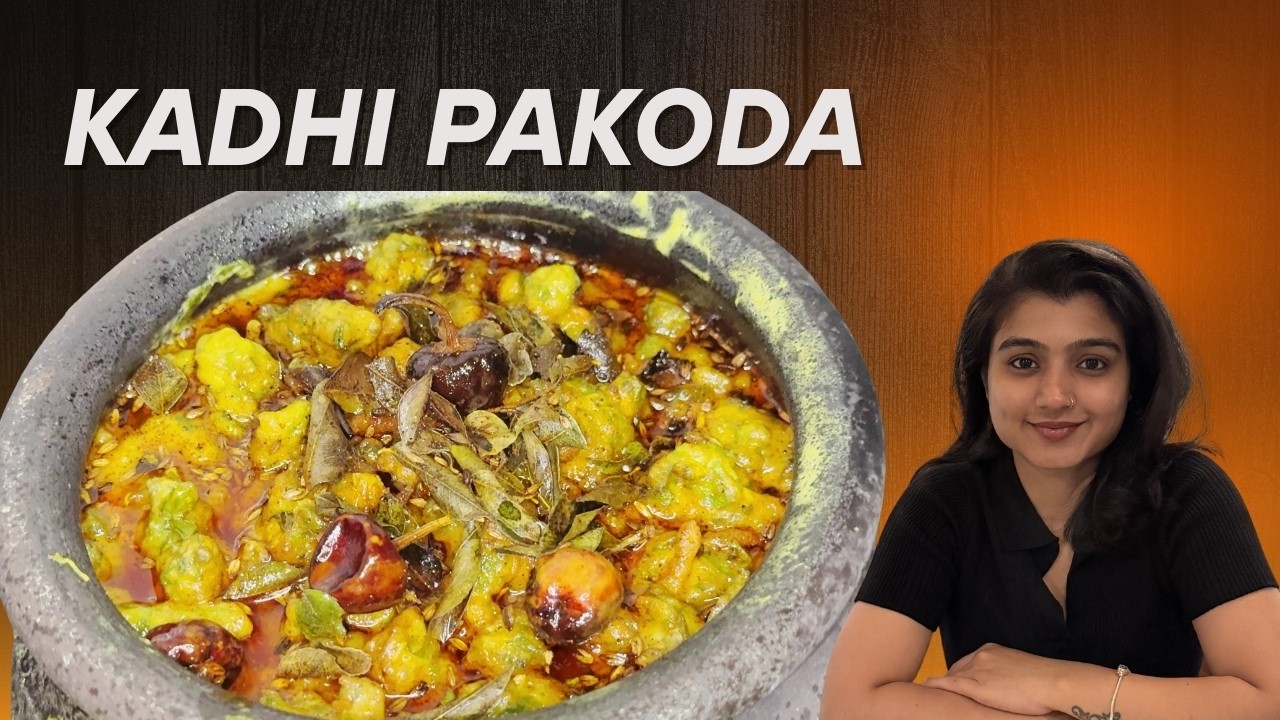 How to Make Kadhi Pakoda | Easy Kadhi Pakoda Recipe | Kadhi Pakoda Recipe