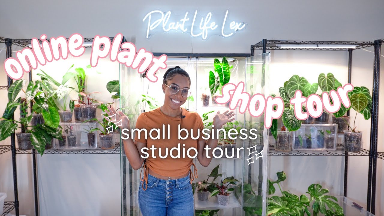 PLANT ROOM TOUR! Small Business Studio Tour, Business and Plant Products, Online Plant Store Tour