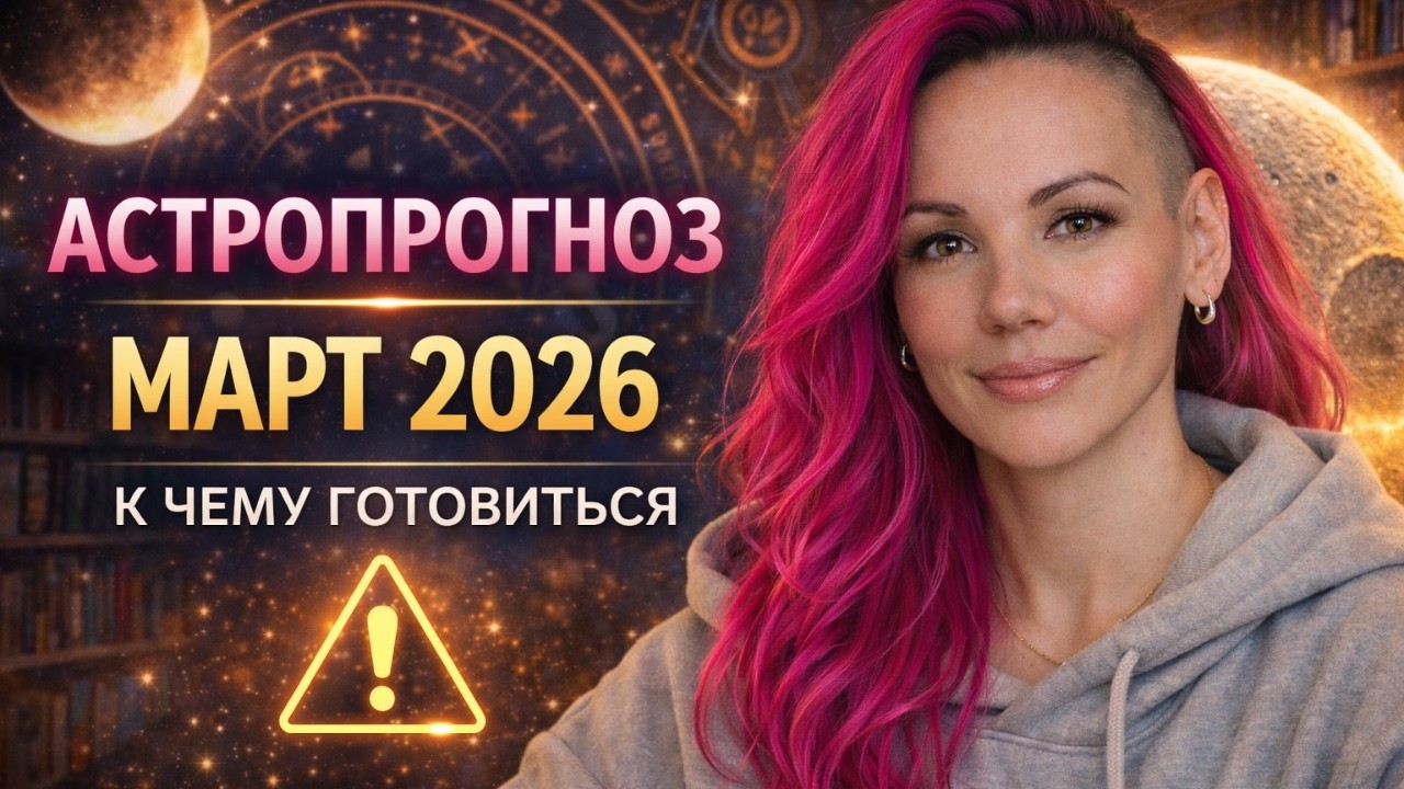 АСТРОПРОГНОЗ МАРТ 2026. Астролог Екатерина Юдина