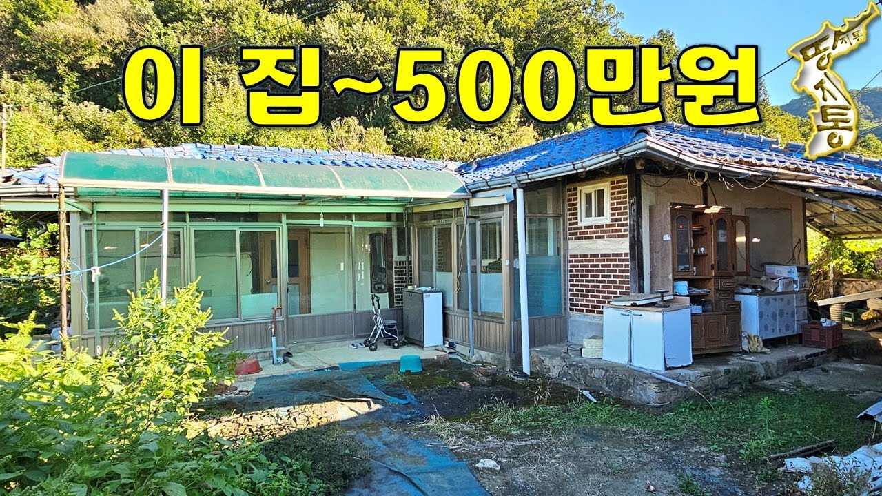 이 집이 단돈500만원~사도 될까요? 주택19평+창고10평 계곡물 흐르고~다슬기 바글바글[땅지통]