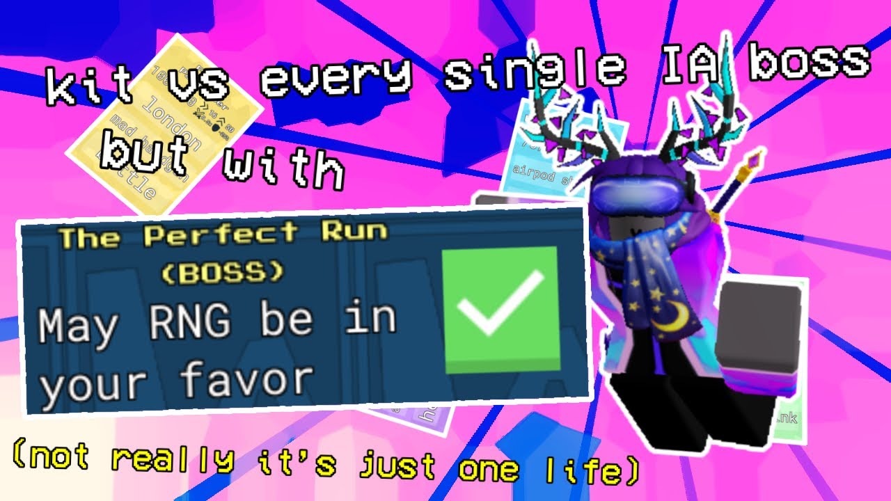 kits vs every single ia boss but with only one life (item asylum)