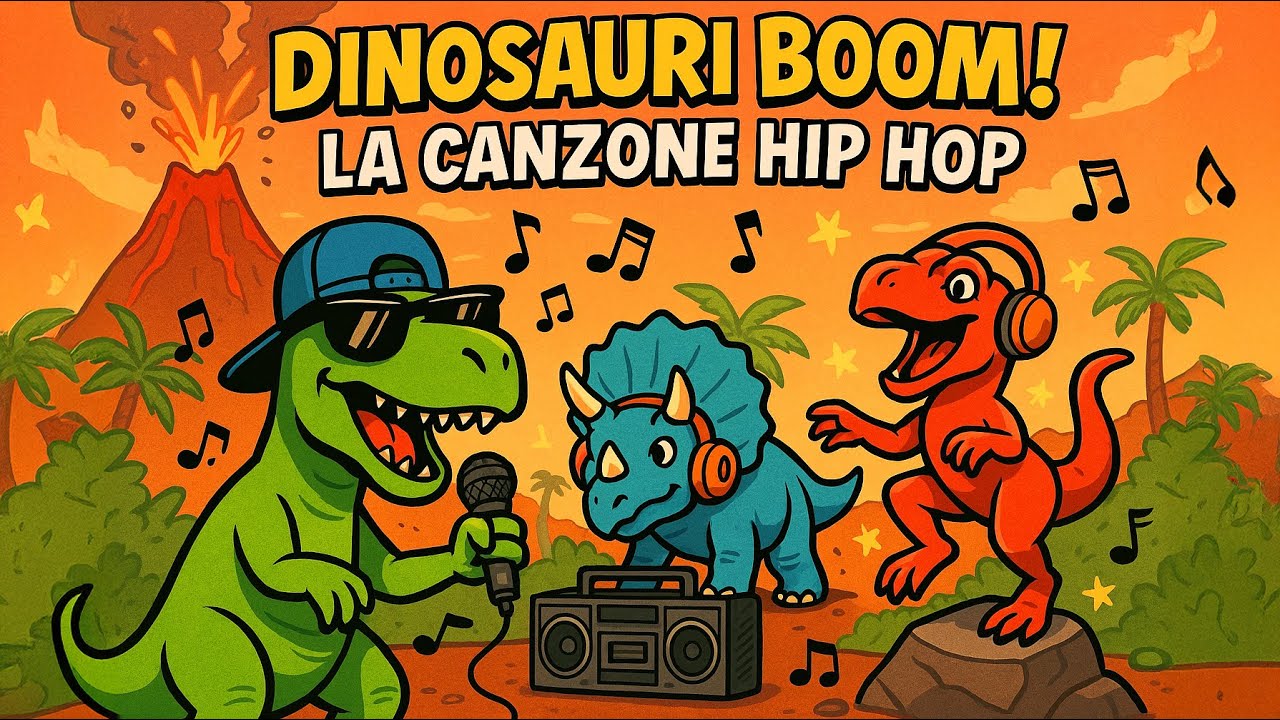 Dinosauri Boom! 🦖 La canzone Hip Hop che ti fa saltare nel tempo