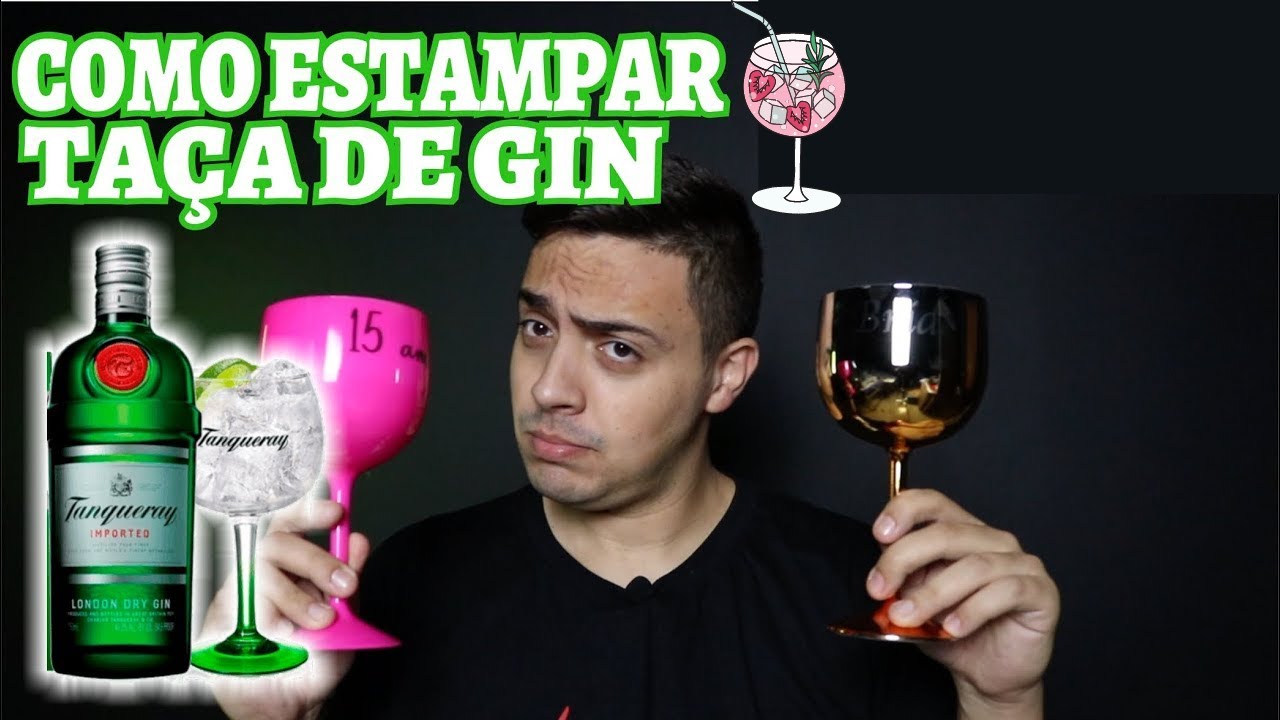 Como Estampar TACA de GIN Transfer Laser