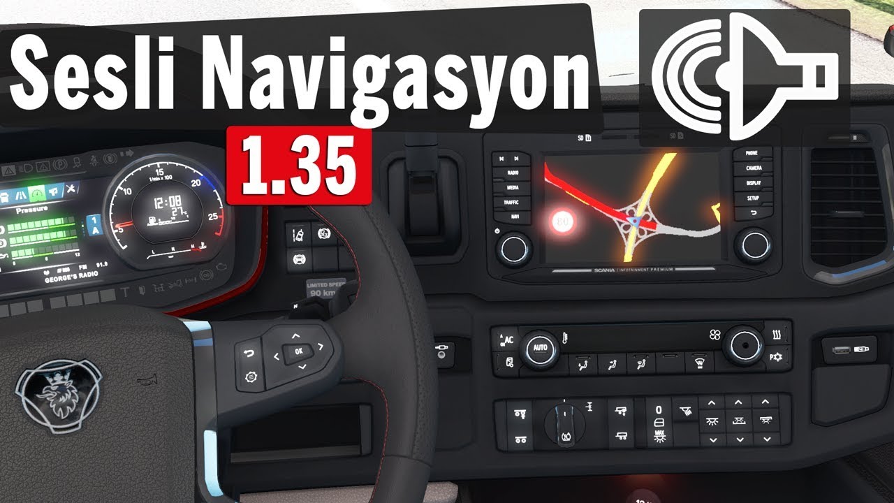 ETS 2 için TÜRKÇE SESLİ NAVİGASYON GELDİ! 1.35 Güncellemesi