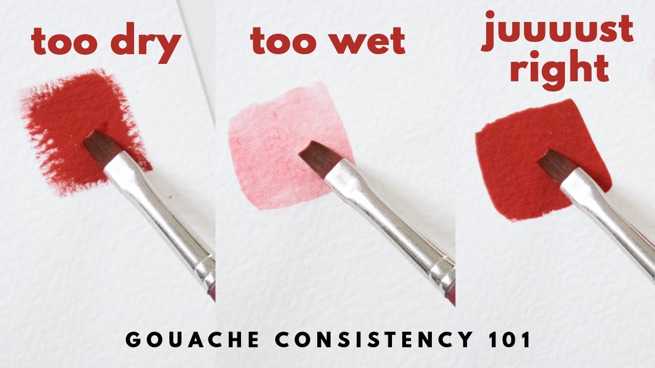 Perfecting Gouache Water Control 💧The End of your Consistency Struggles