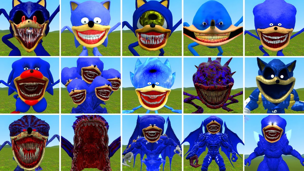 NEW EVOLUTION OF SONIC TAPES FAMILY WILL AMAZE YOU WITH THEIR POWER IN GARRY'S MOD!