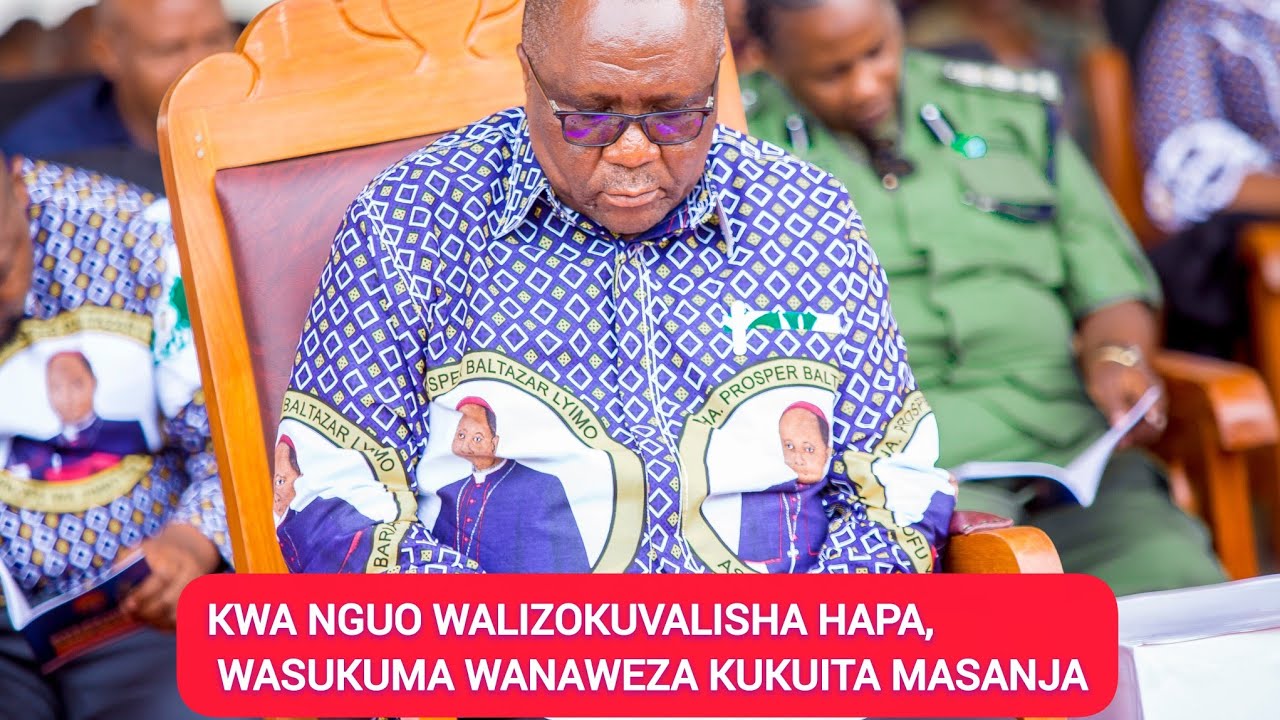 MKUU WA MKOA AWAVUNJA WATU MBAVU, AMUITA ASKOFU PROSPER LYIMO MASANJA