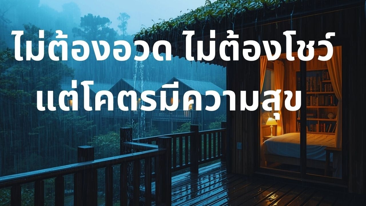 ไม่ต้องอวด ไม่ต้องโชว์ แต่โคตรมีความสุข