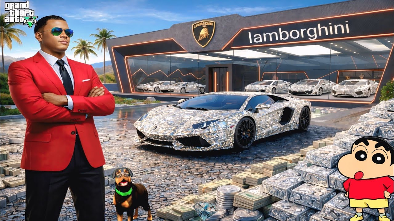 Franklin Or Shinchan Touch Anything Become Diamond Gold in GTA 5!
