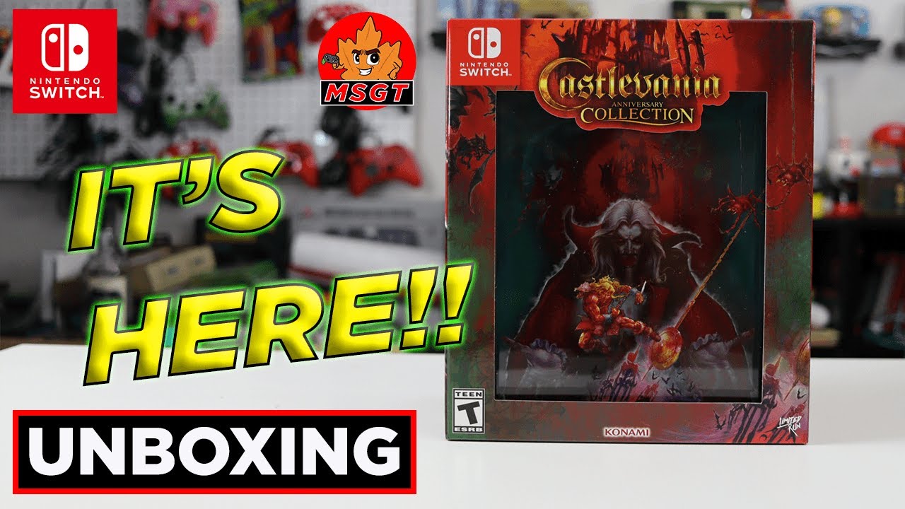 LRG Castlevania Anniversary Collection Ultimate Edition UNBOXING on Nintendo Switch