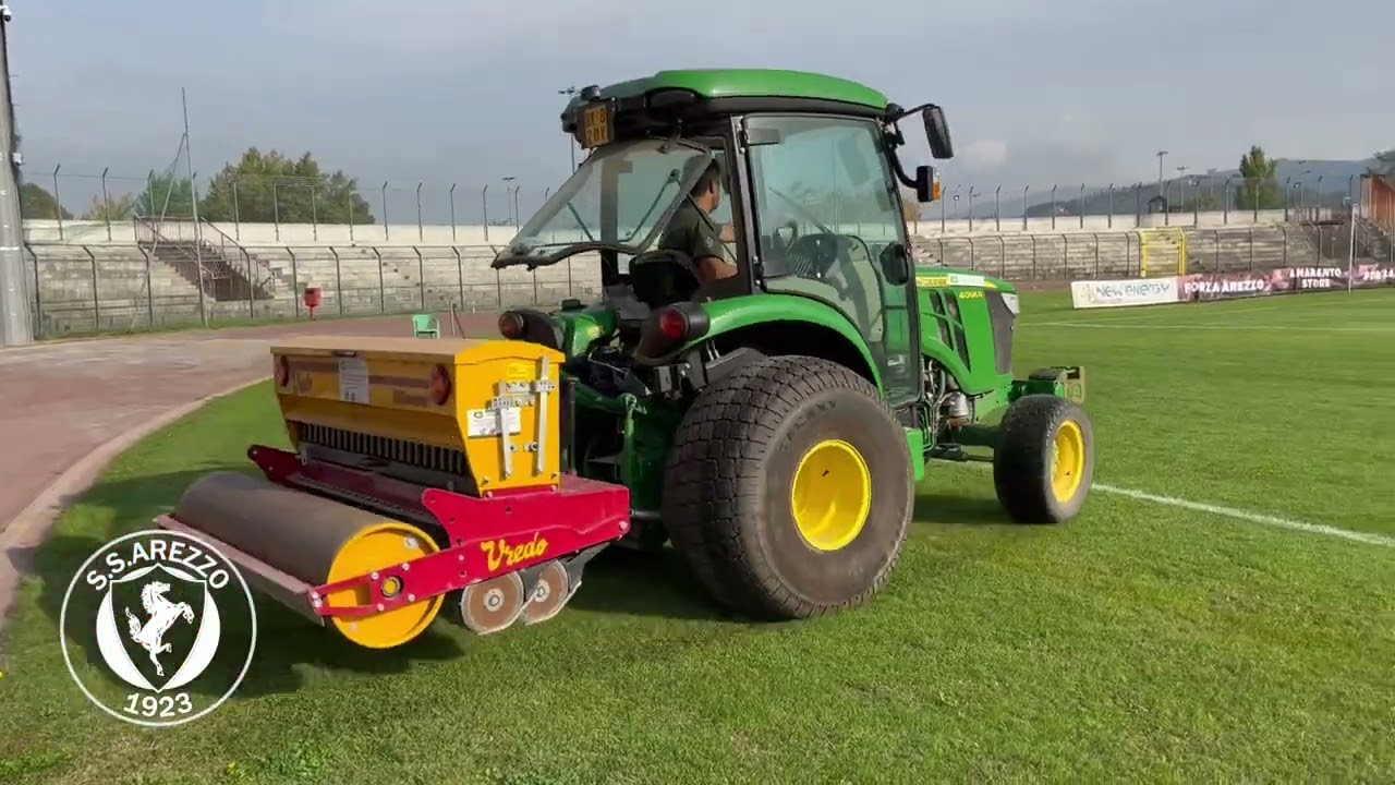 Iniziati i lavori di semina sul prato del Comunale
