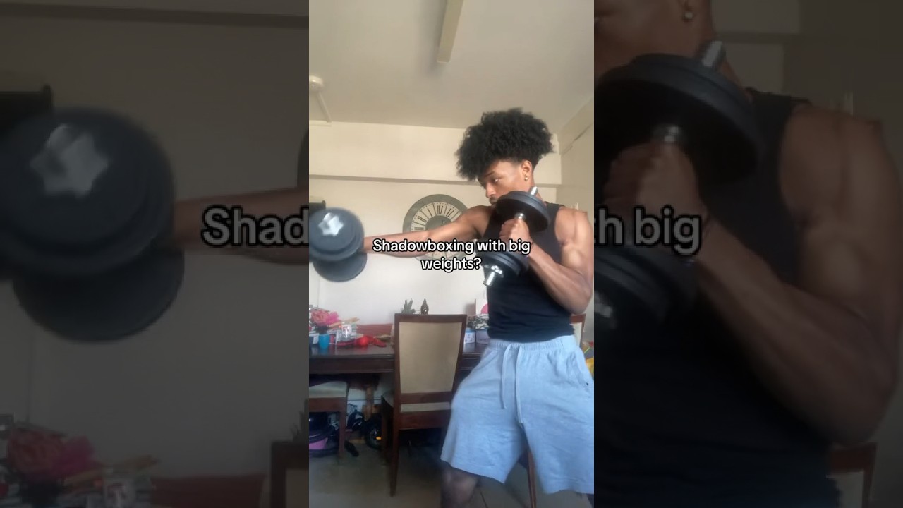How to shadowbox with weights