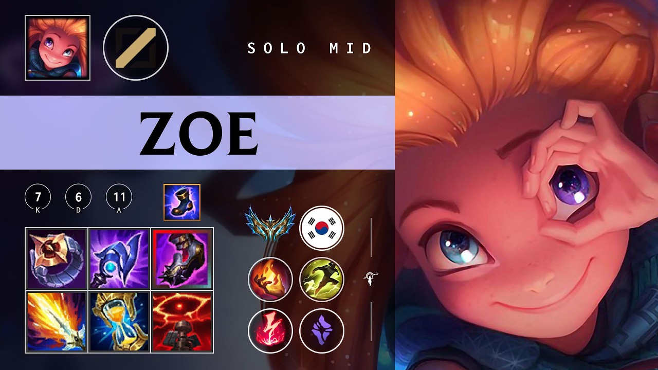 Zoe Mid vs Yasuo - KR Challenger Patch 26.05