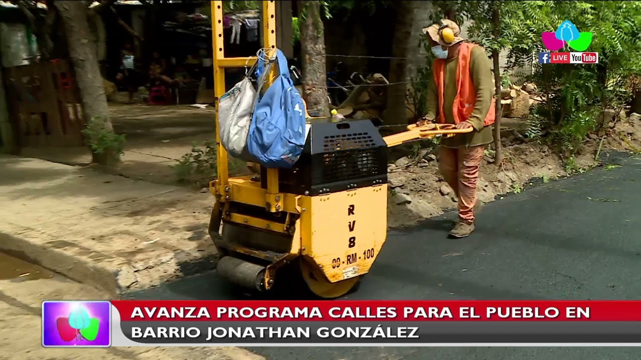 Avanza programa calles para el pueblo en barrio Jonathan Gonz&aacute;lez de Managua