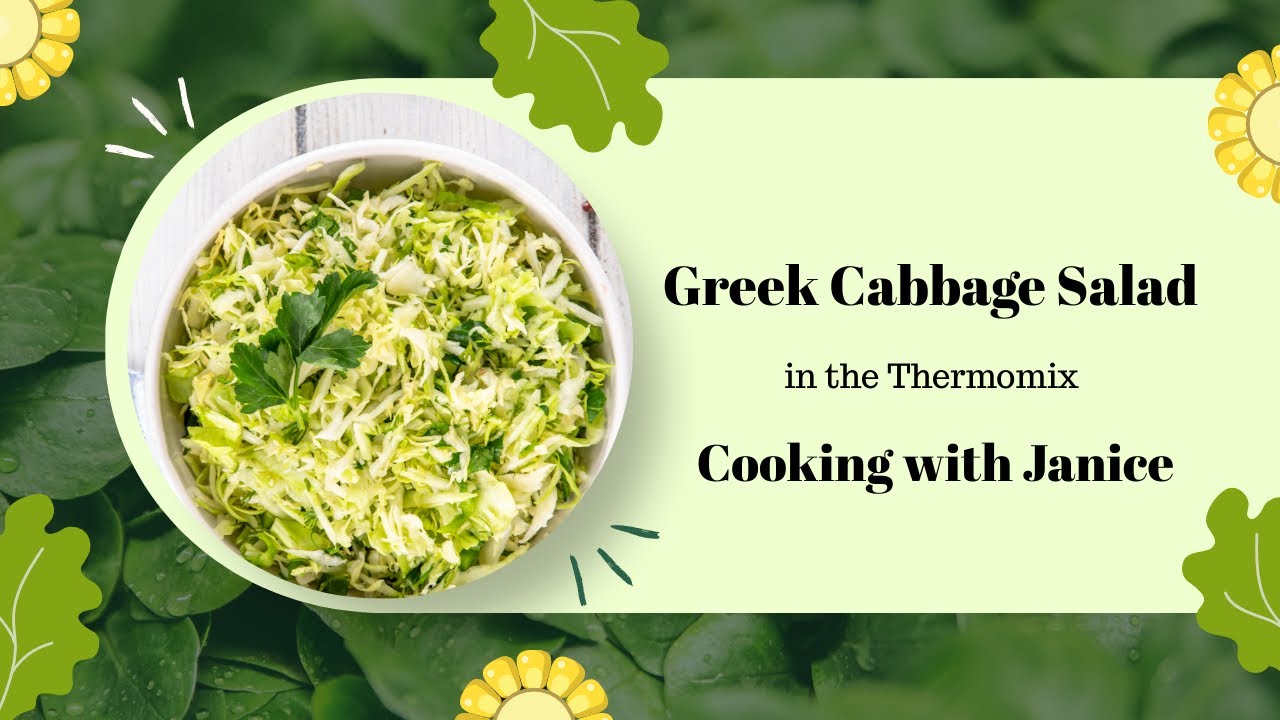 Греческий салат из капусты, приготовленный в Thermomix (TM7) - Готовим вместе с Дженис