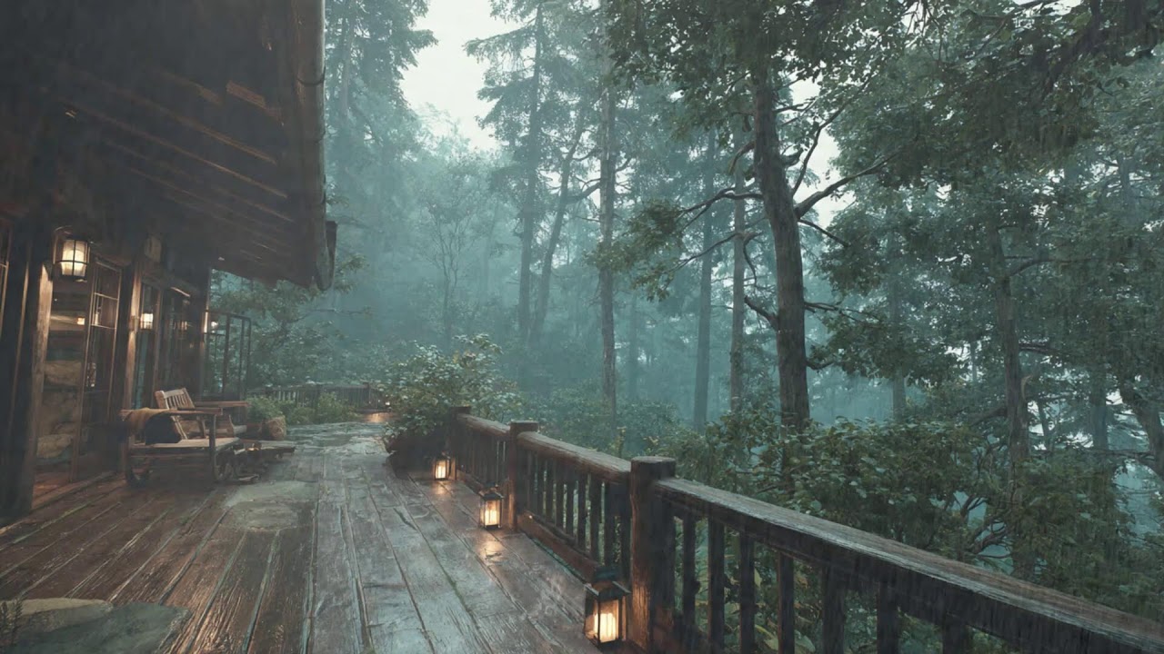 12 Hours of Rain on Cabin Roof — Insomnia Relief & Relaxation