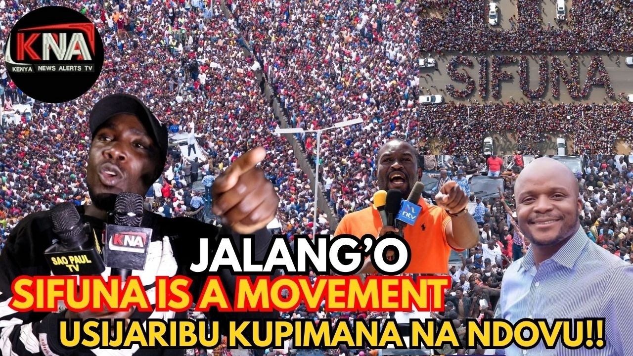 JALANG'O ETI UNAJARIBU KUBISHANA NA SIFUNA, WEWE ENDA UJICHUNGUZE VIZURI. HUWEZI BISHANA NA NDOVU