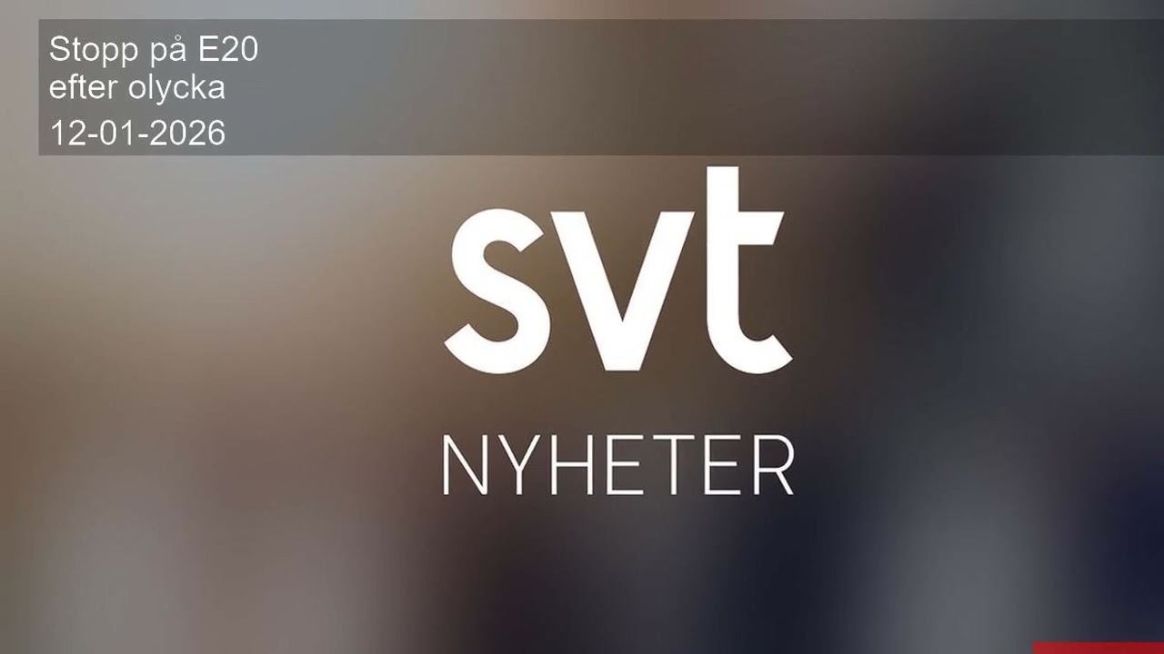 Stopp på E20 efter olycka