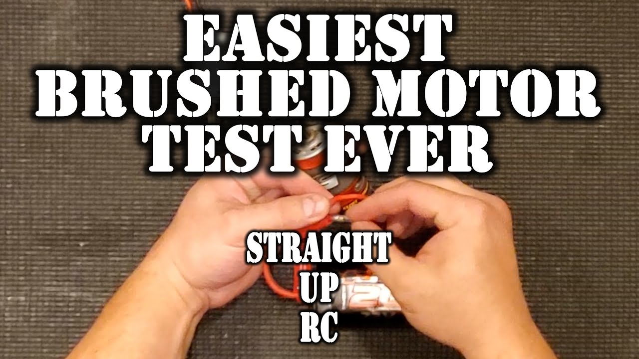 EASIEST Brushed RC Motor Test Ever!