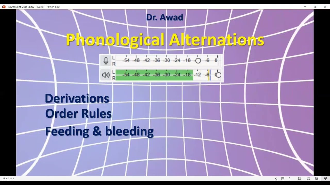 Discussion - Phonological Alternation