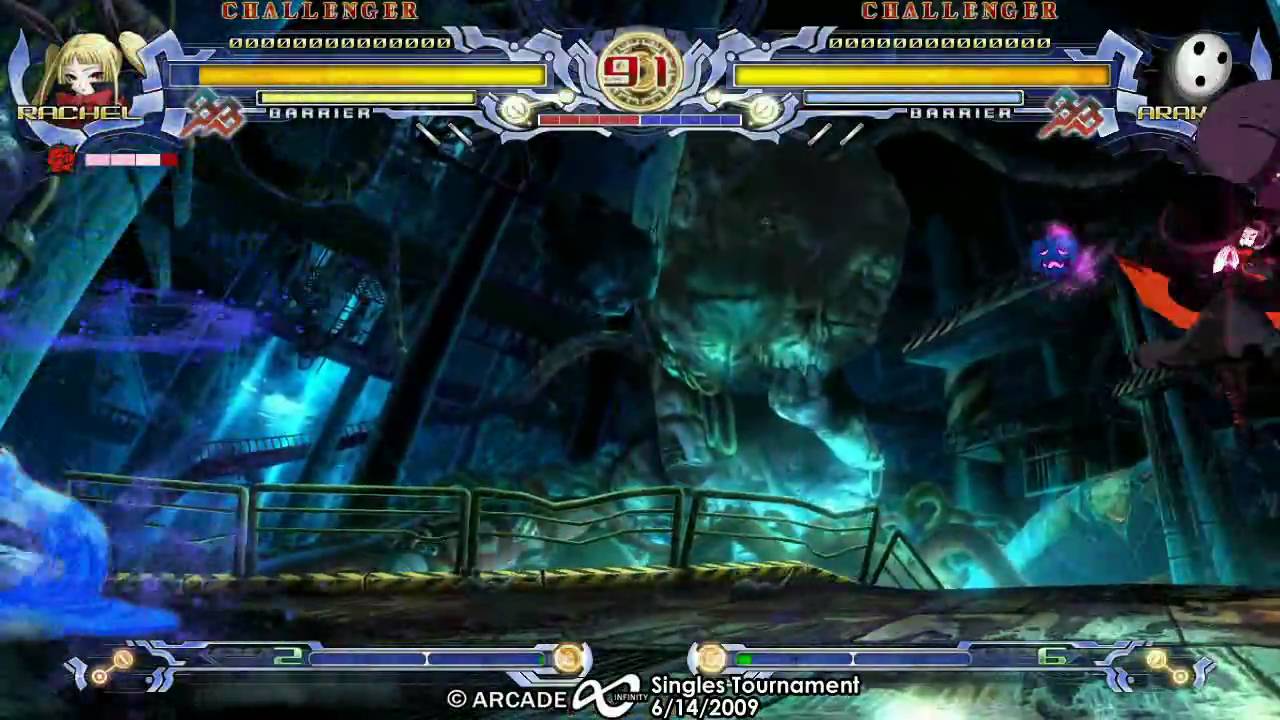 Arcade Infinity Blazblue Tournament -  Top 8 Soniti(RA) vs HellFromAbove(AR) 6/14/2009