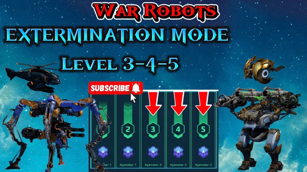 EXTERMINATION Mode 3-4-5 / 28 Ocak(January) War Robots #warrobots #warrobot #gaming #gameplay #games