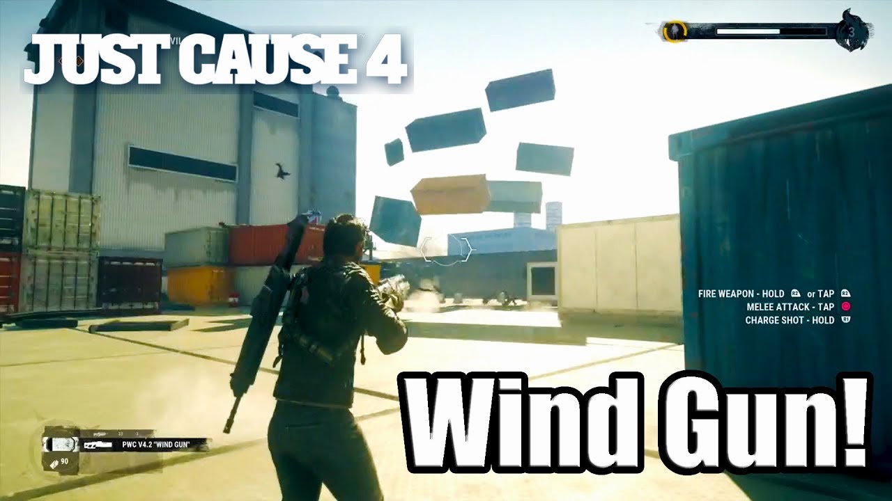 JUST CAUSE 4 [PS4 PRO] Gameplay - The Wind Gun! (Epic & Insane Weapon)
