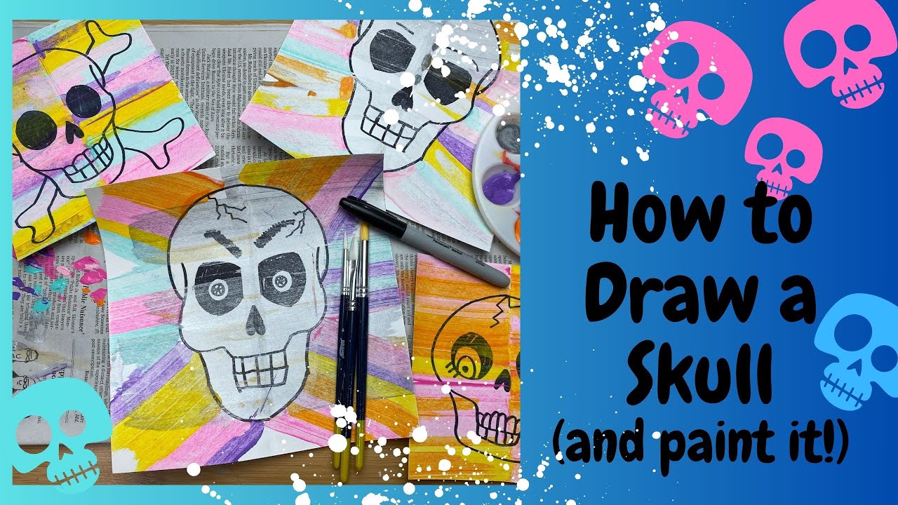 How to Draw a Skull for Kids!
