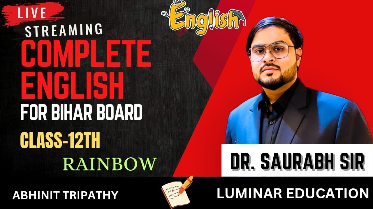 Complete English needed for Class 12th Boards | Complete English for class 12th BSEB