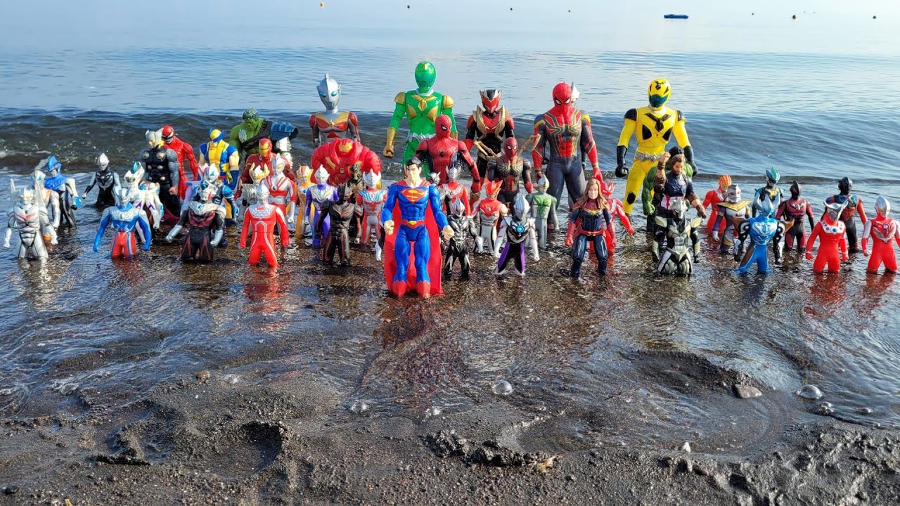 SPIDERMAN DAN SUPER MAN JATUH KE LAUT, ADIK IRON MAN DAN ADIK SPIDERMAN TENGGELAM DI LAUT