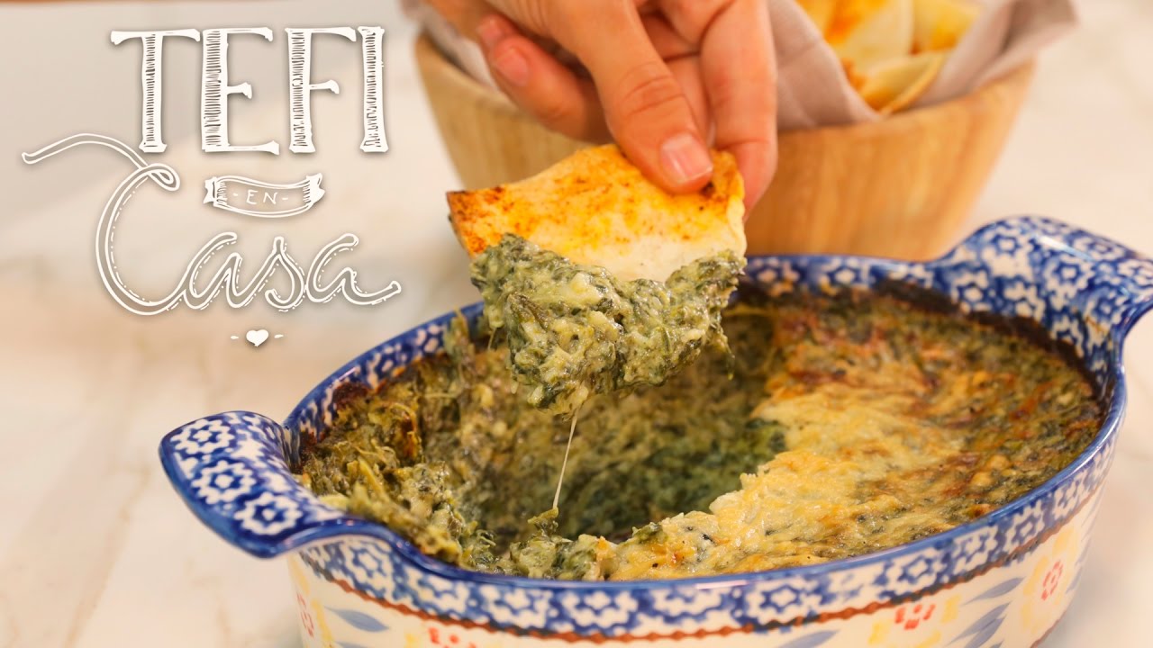 Dip de Espinaca con Puré de Ajo | Tefi en Casa