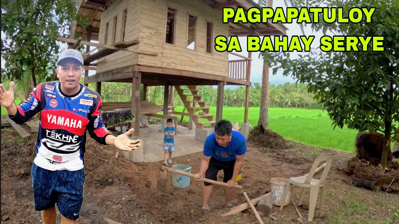 Pagpapatag Paikot ng kubo Paglalagay ng hagdan Pagpapatuloy ng kubo serye