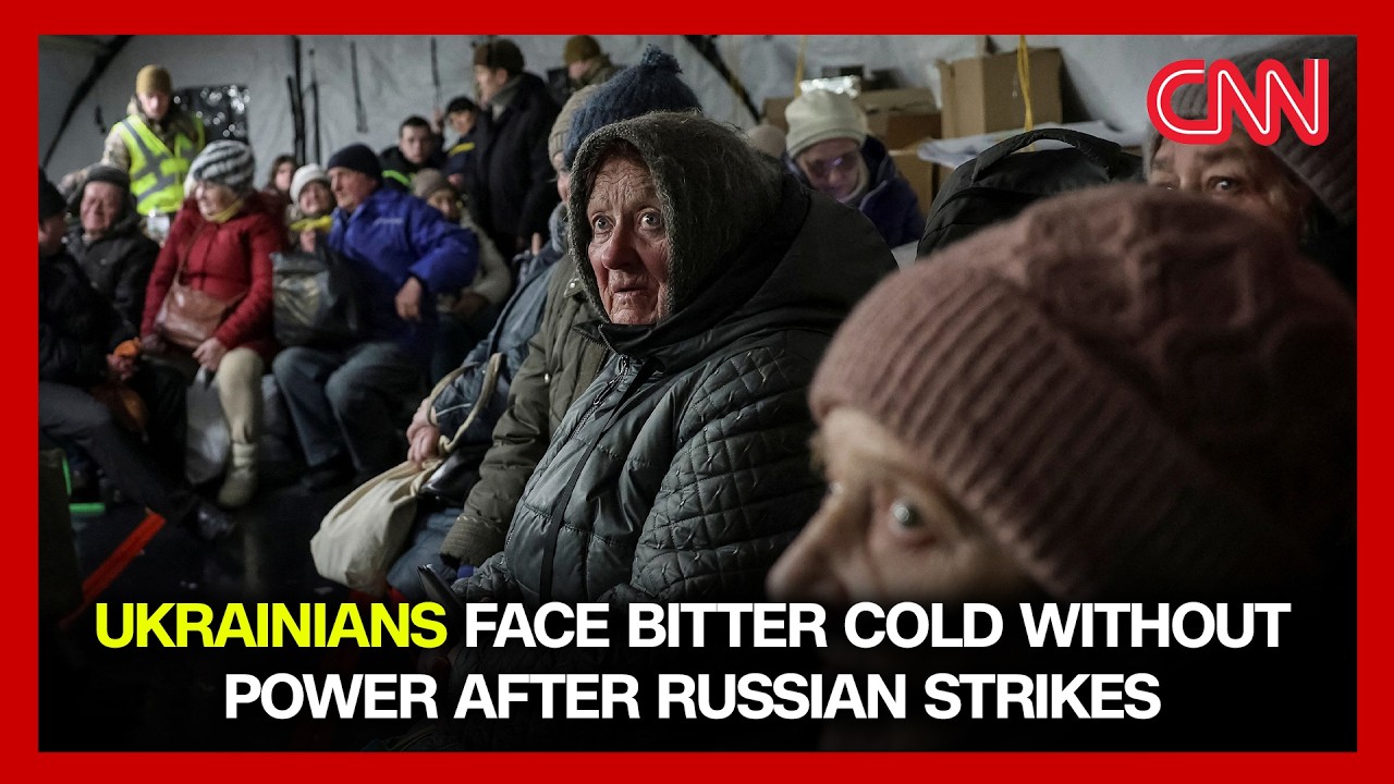 UKRAINIANS FACE BITTER COLD WITHOUT POWER AFTER RUSSIAN STRIKES