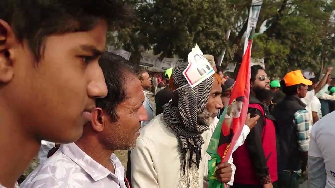 ফরিদপুরে তারেক রহমানের আগমন কেন্দ্র করে লক্ষ লক্ষ নেতাকর্মীর ভিড় তারেক তারেক দুর্নীতি মেতে উঠেছে 