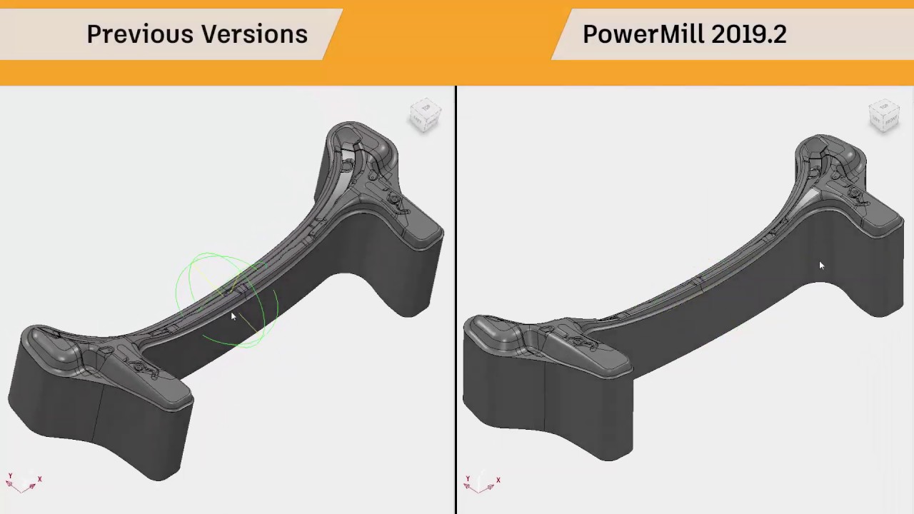 PowerMill 2019.2 - Vylepšená rotace a zrychlení systému