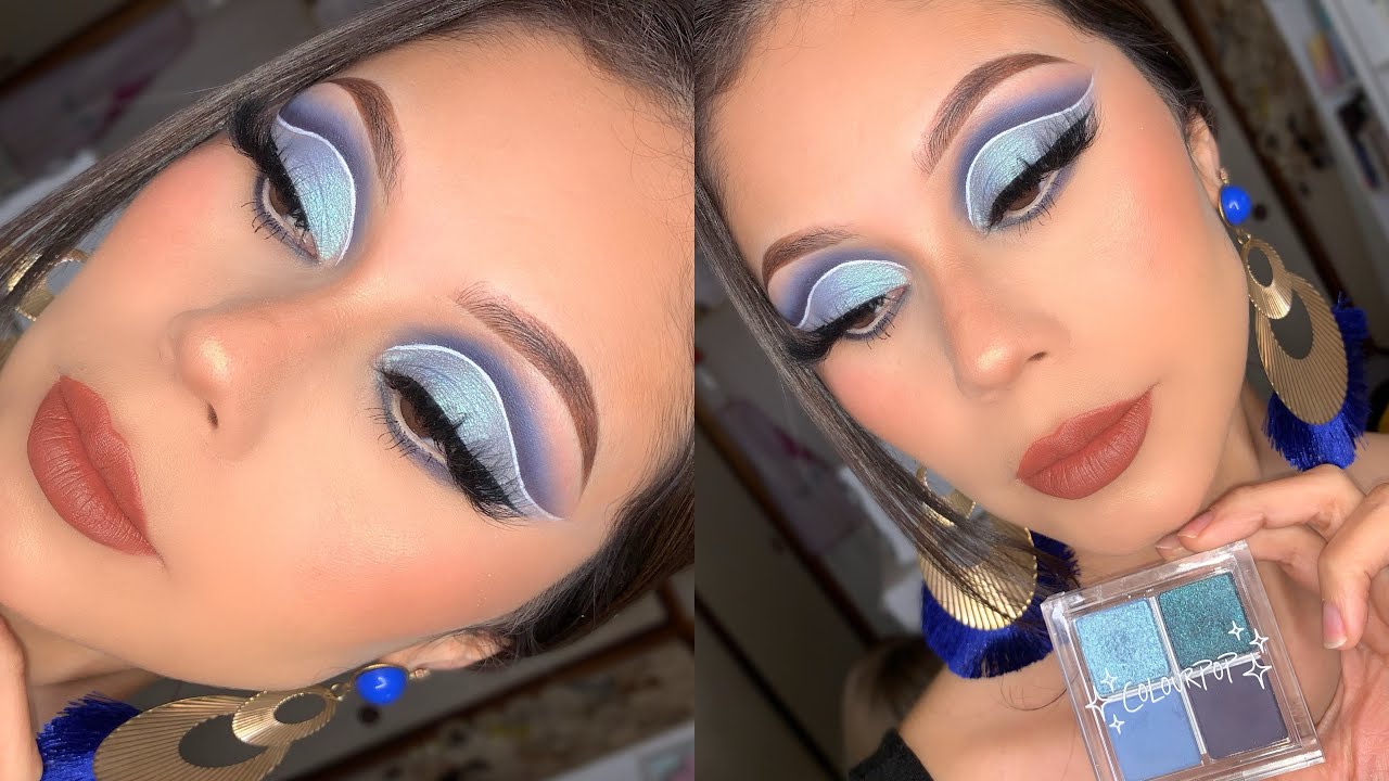 MAQUILLAJE AZUL CUENCA MARCADA PASO A PASO #maquillaje  #makeup #tutorial 