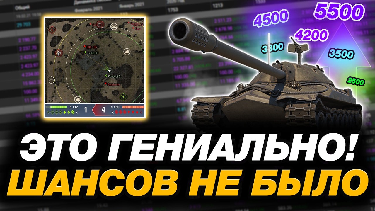 💥 НЕВОЗМОЖНАЯ ПОБЕДА В НАТИСКЕ - МИР ТАНКОВ