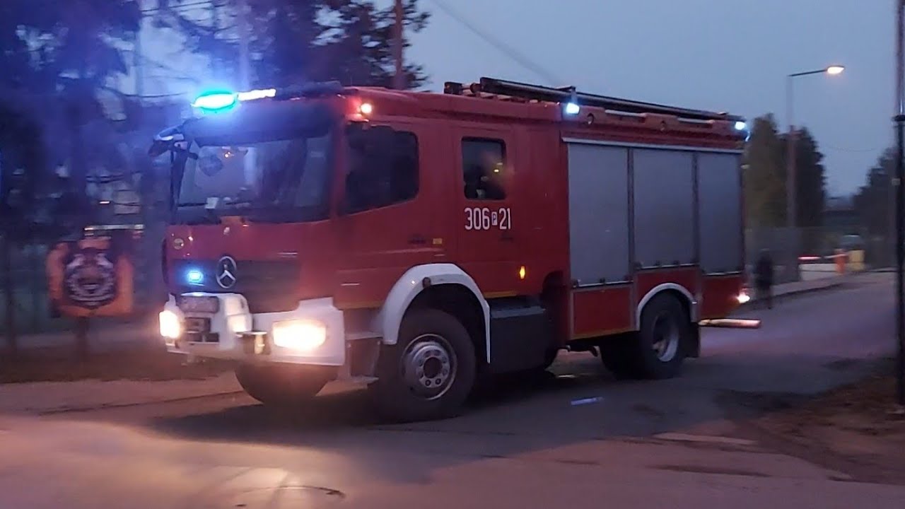 JRG-6 Poznań | Wyjazd alarmowy 306[P]21 GBA 3/16 Mercedes-Benz Atego 1530 / Bocar | Pożar kontenera!