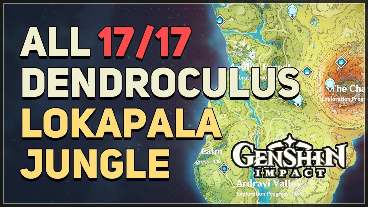 All 17 Lokapala Jungle Dendroculus Locations Genshin Impact