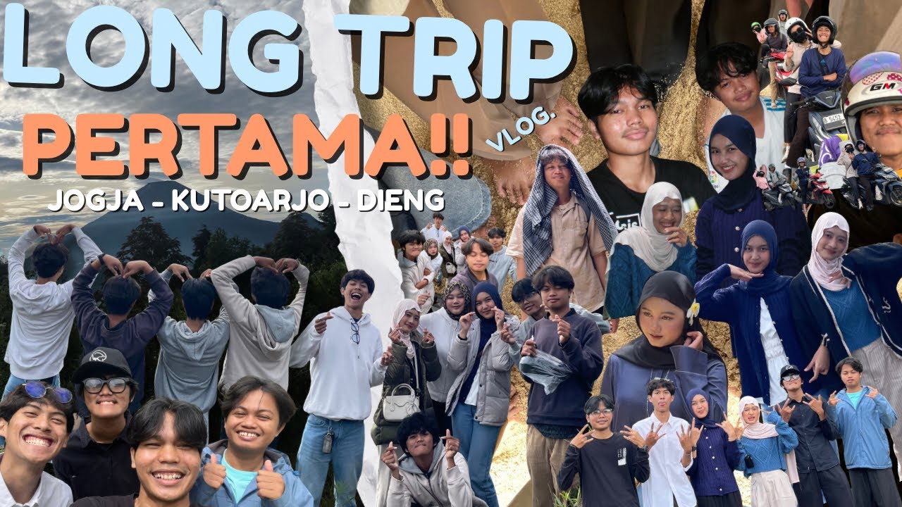 VLOG | long trip pertama kita🚗🛣️ : seru seruan di jogja - kutoarjo - dieng