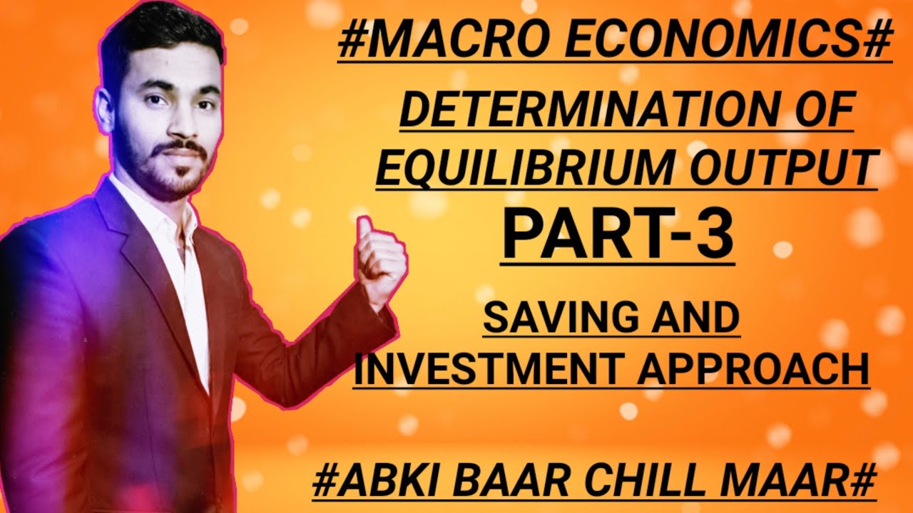 Saving and Investment Approach (Determination of Equilibrium Output)